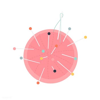 Pincushion with needles icon illustration | Free stock vector - 424970
