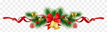 Pine Bough Garland Clipart - Holiday Garland Clip Art