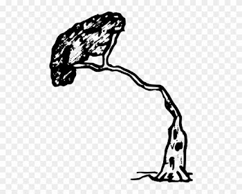 Pine Tree Clip Art - Tree Falling In Black And White