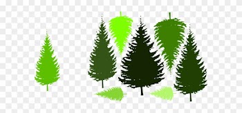 Pine Tree Grouping By Jc Clip Art At Clker - Pine Tree Silhouette