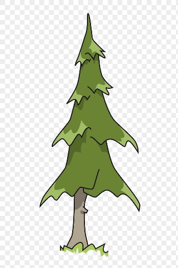 Pine tree png sticker, cartoon | Free PNG - rawpixel