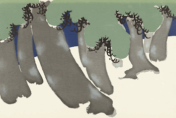 Pine trees (1909). Original public | Free Photo Illustration - rawpixel
