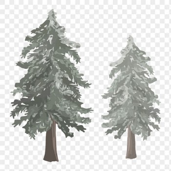 Pine trees png sticker, transparent | Free PNG Sticker - rawpixel