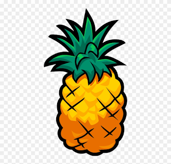 Pineapple - Cartoon Pineapple Transparent Background Clipart ...