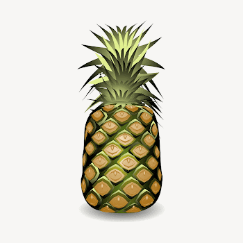 Pineapple clipart illustration psd. Free | Free PSD - rawpixel