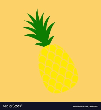 Pineapple exotic tropical fruit sketch pop art vector image