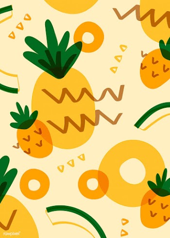 Pineapple fruit Memphis style | Free stock vector - 845251