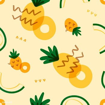 Pineapple fruit Memphis style | Free stock vector - 845255
