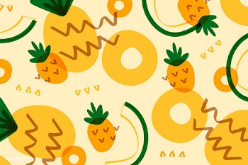 Pineapple fruit Memphis style | Free stock vector - 845259