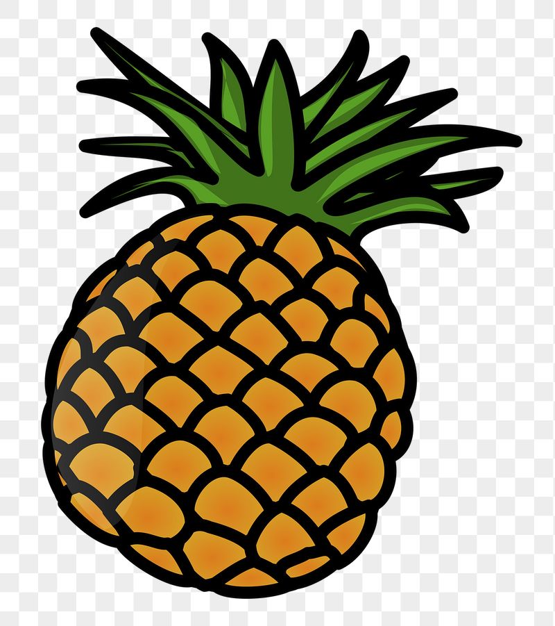 Pineapple fruit png sticker, transparent | Free PNG - rawpixel