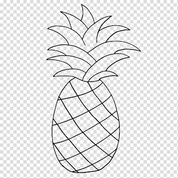 Pineapple Line art Drawing , pineapple pattern transparent background PNG clipart