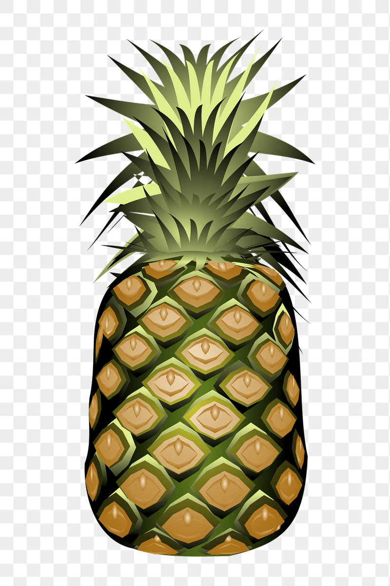 Pineapple png sticker illustration, transparent | Free PNG - rawpixel