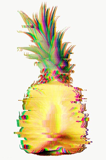 Pineapple with a glitch effect sticker overlay | Free  transparent png - 2353301