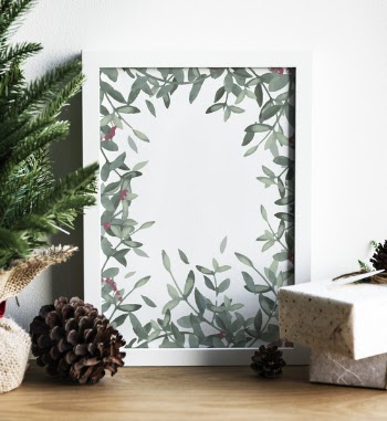 Pinecone Beside Frame