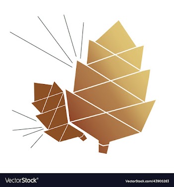 pinecone icon logo fir cone geometric