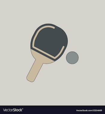 Ping pong racket vector image