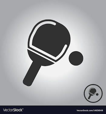 Ping pong racket vector image