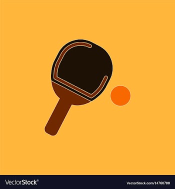 Ping pong racket vector image
