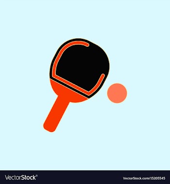 Ping pong racket vector image