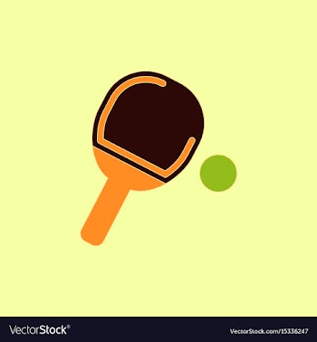 Ping pong racket vector image