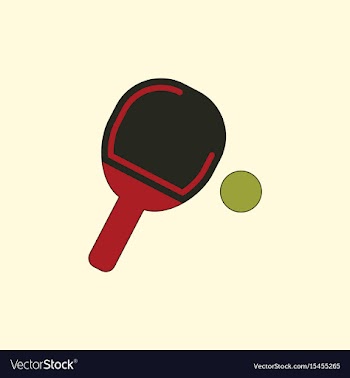 Ping pong racket vector image