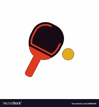 Ping pong racket vector image