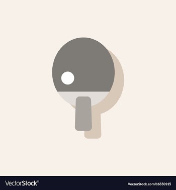 Ping pong table tennis icon in sticker style vector image
