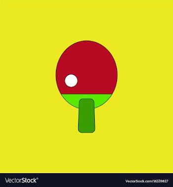 Ping pong table tennis icon vector image