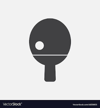 Ping pong table tennis icon vector image