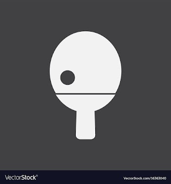 Ping pong table tennis icon vector image