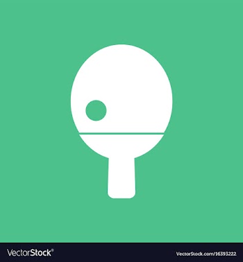 Ping pong table tennis icon vector image