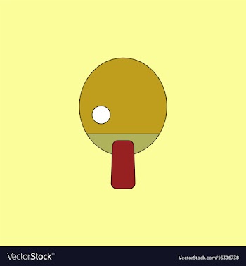 Ping pong table tennis icon vector image