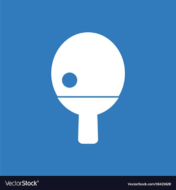 Ping pong table tennis icon vector image