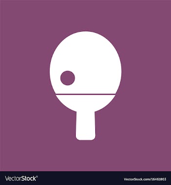 Ping pong table tennis icon vector image