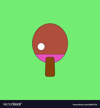 Ping pong table tennis icon vector image