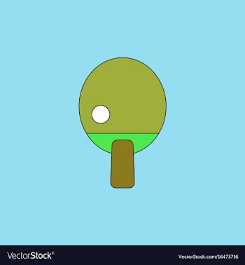 Ping pong table tennis icon vector image