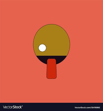 Ping pong table tennis icon vector image
