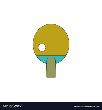 Ping pong table tennis icon vector image