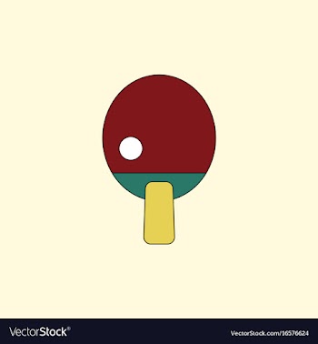 Ping pong table tennis icon vector image