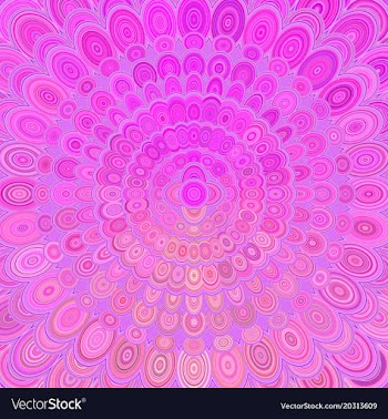 Pink abstract floral mandala background - digital vector image