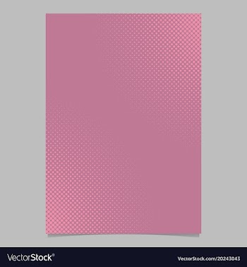 Pink abstract halftone dot pattern page template vector image