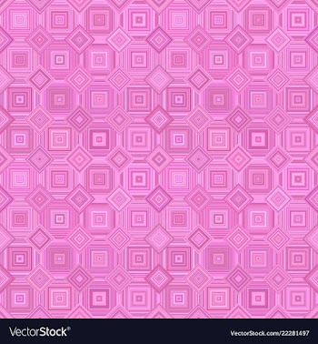 Pink abstract repeating diagonal square tile vector image