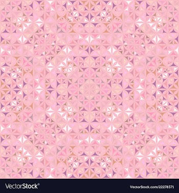 Pink abstract seamless curved triangle mosaic vector image