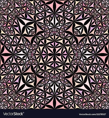Pink abstract seamless curved triangle vector image
