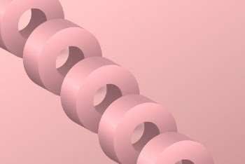 Pink aesthetic background, geometric ring | Free Photo - rawpixel