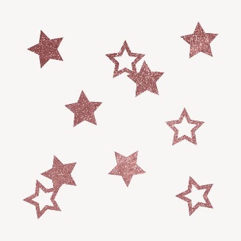 Pink aesthetic stars sticker, glittery | Free PSD - rawpixel