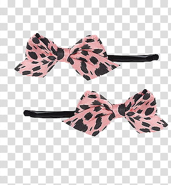 Pink and black leopard print headband transparent background PNG clipart