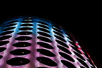 Pink and Blue Lighted Rack