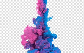 Pink and blue smoke illustration, Smoke Color Computer file, Purple smoke effects transparent background PNG clipart