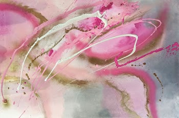 Pink and Brown Abstract Painting